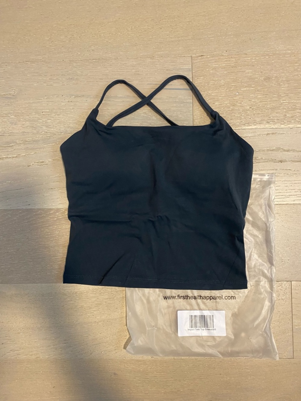 NWT First Health Apparel Impact Top in Emerald Green